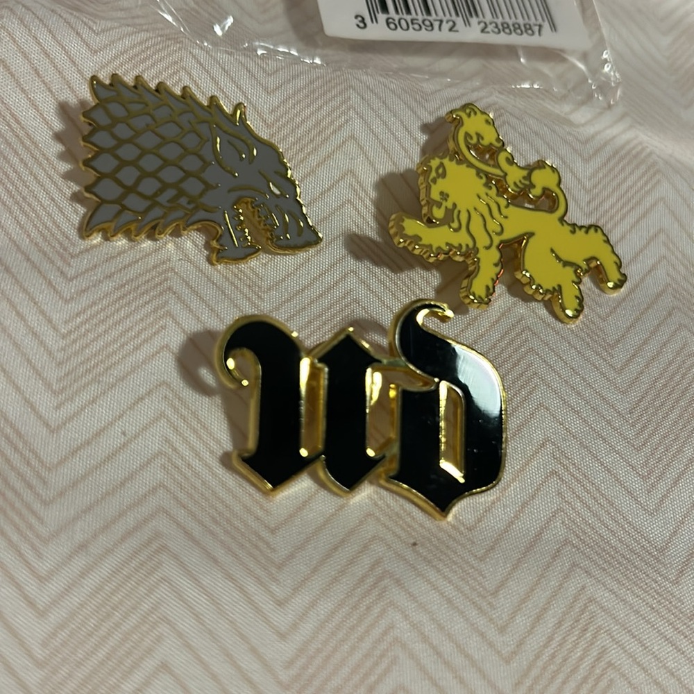 Urban x Decay Game of Thrones Promotional Pins